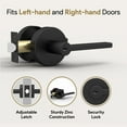 thumbnail image 4 of Mega Handles | Ralph Entry Door Lever | Matte Black, 4 of 4