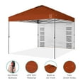 thumbnail image 4 of Best Choice Products 10x10ft Easy Setup Pop Up Canopy, Portable Tent w/ Side Wall, 1-Button Push, Case - Rust, 4 of 8