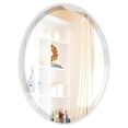 thumbnail image 5 of OVALCREST - Singapore Framed Floating Oval Mirror - Linen White - 18 5/8" x 24 5/8", 5 of 8