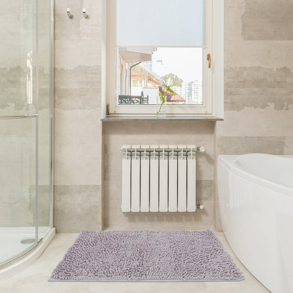 FONDOTIN bath mat Non- Mat Chenille Anti-Slip Homeowners Toilet 1Set