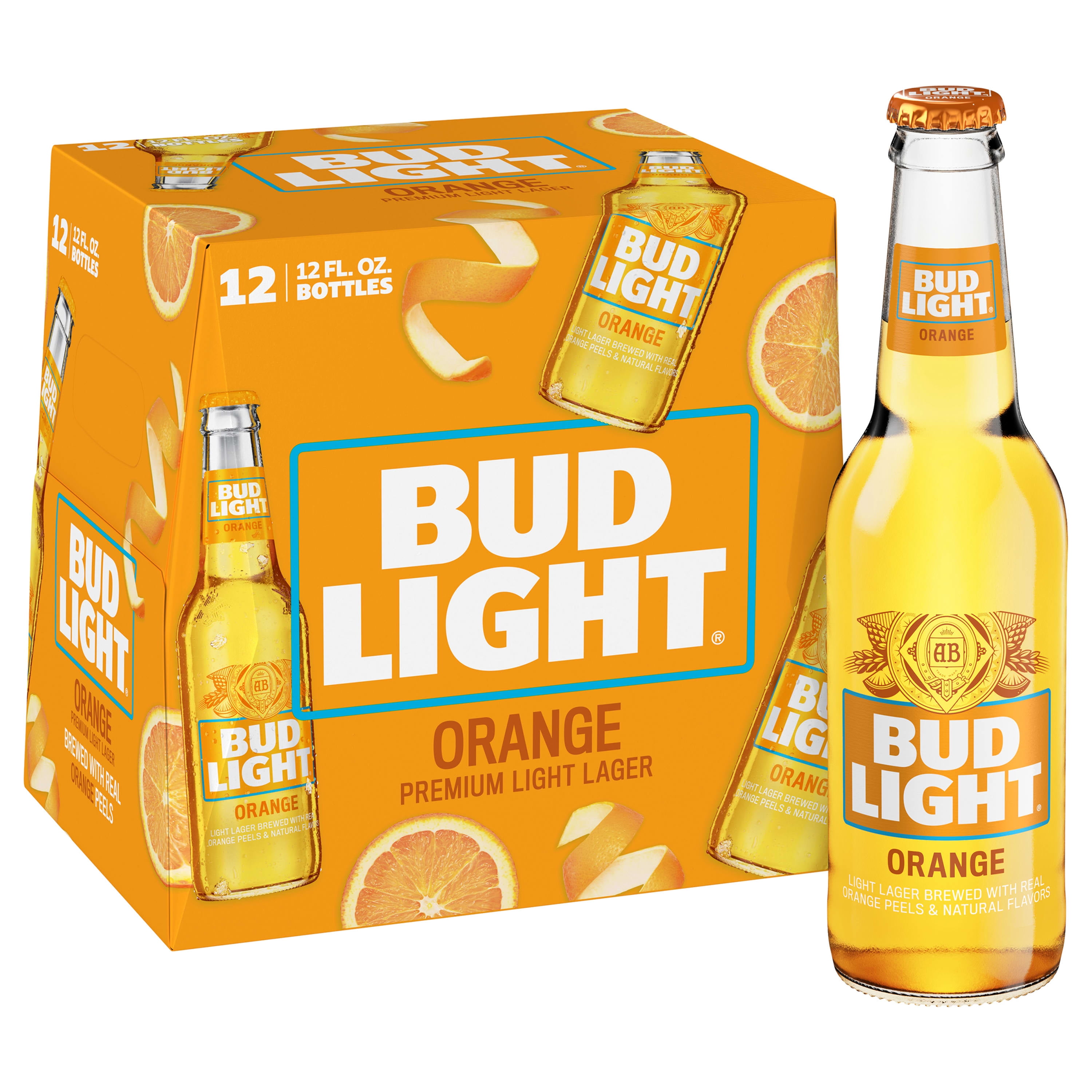 Orange beer bottle