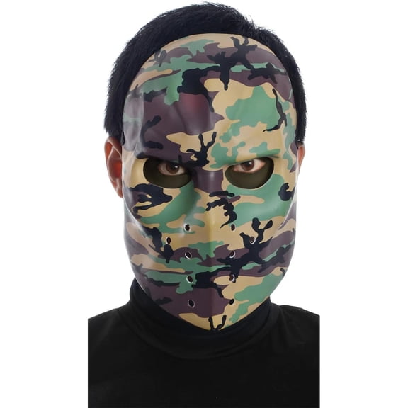 Camo Hockey Mask Adult Halloween Accessory