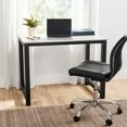thumbnail image 3 of Mainstays 40" Wood & Metal Writing Desk, White Wood Grain with Black Frame, 3 of 9