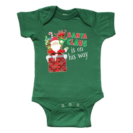 

Inktastic Santa Claus Is On His Way Christmas Gift Baby Boy or Baby Girl Bodysuit