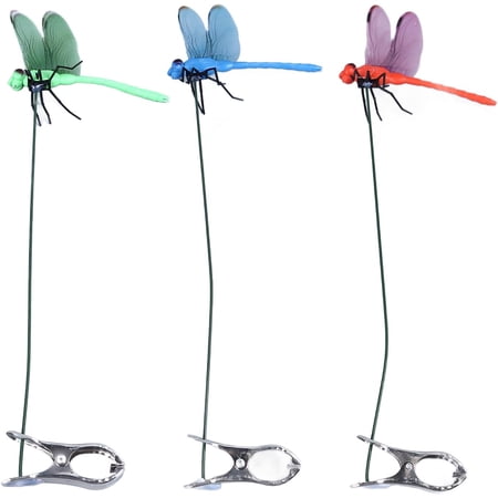 Pvc Wings Veeki Dragonfly Clip Exquisite 3D Garden Decor Organic Concept Scare ...