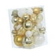 thumbnail image 5 of 36 colgantes decorativos irrompibles para árbol de Navidad. Blanco dorado, 5 of 9