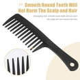 thumbnail image 3 of Wide Tooth Comb for Curly Hair Wet Hair Long Thick Wavy Hair Detangling Comb Plastic Hair Combs for Women Black 1 pc, 3 of 7