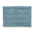 thumbnail image 1 of Tapis de Bain en Chenille Rayée Jumbo Ultra en Peluche de 17 x 24 Po - Sarcelle, 1 of 1