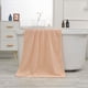 thumbnail image 1 of Toalla de baño | Grande 55x28 pulgadas | Suave, gruesa, absorbente de forro polar | Calidad spa y hotel | Secado rápido para baño, gimnasio, piscina, yoga | Patrón a rayas | Costura doble duradera, 1 of 6