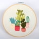 thumbnail image 3 of Patrón de planta bordado hecho a mano DIY algodón lienzo punto de cruz kits de bordado de colores mezclados para principiantes Eigraketly HA5604-01B, 3 of 5