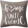 thumbnail image 2 of Brown Grey Pillow Covers 18x18 Set of 4 Decorative Throw Pillow Cushion Covers for Sofa Bedroom Outdoor Patio Furniture Indoors Home Decor, 2 of 5