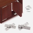 thumbnail image 2 of Eje de rotación de 360 grados LIUYMXG eje de ubicación de bisagras de puertas de madera de acero inoxidable engrosado hacia arriba y hacia abajo bisagra para muebles, 2 of 5