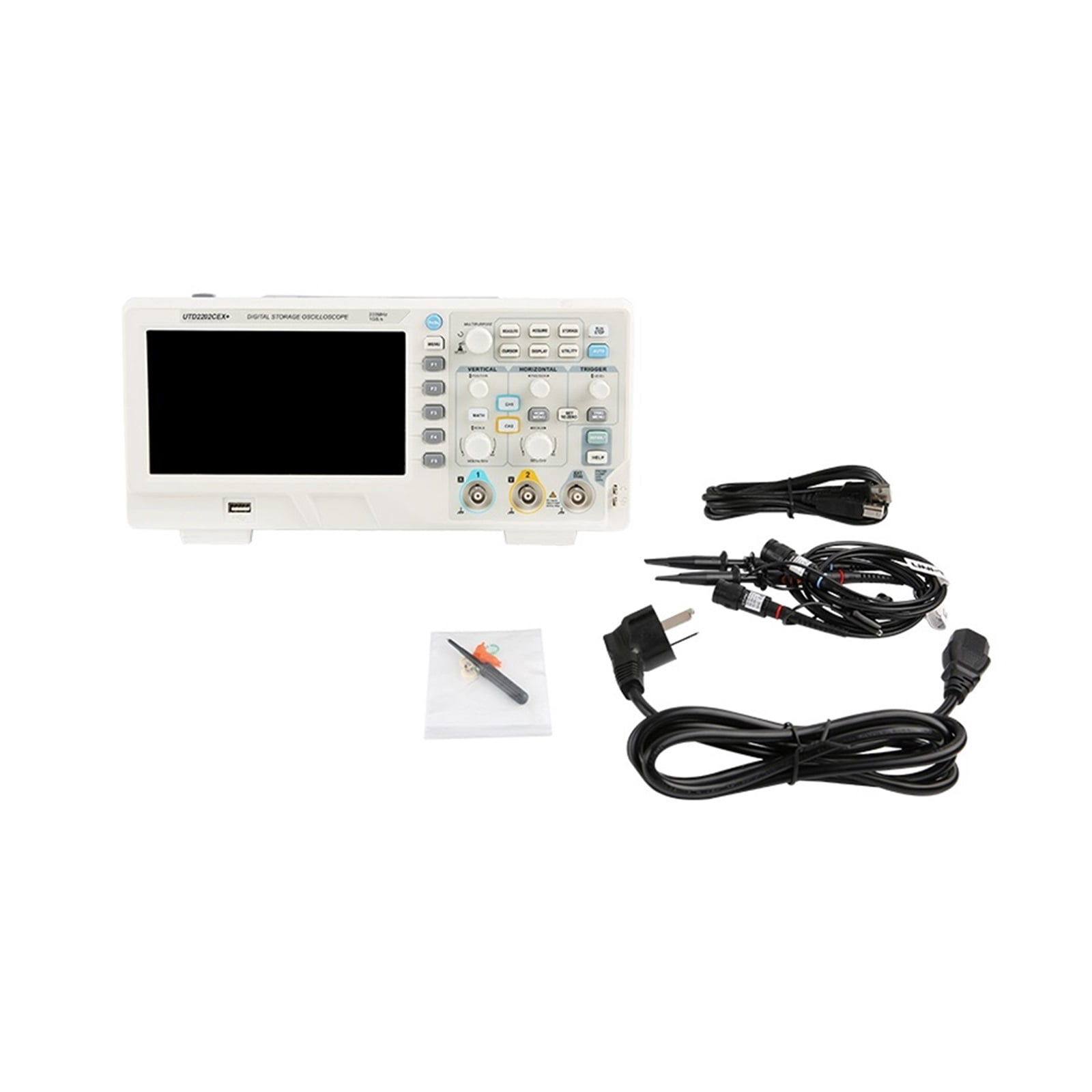 Digital Oscilloscope USB UTD2202CEX+ Dual Channel 200Mhz 1G Sampling Rate High Voltage Probe PC LCD Portable Osciloscopio ,Professional Designed