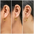 thumbnail image 2 of JeenMata 3 Pares de Aros Minimalistas Ovalados Joyería para Uso Diario, Juego de Aros Asequibles para Mujeres, 2 of 5