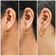 thumbnail image 2 of JeenMata 3 Pares de Aros Minimalistas Ovalados Joyería para Uso Diario, Juego de Aros Asequibles para Mujeres, 2 of 5