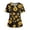Black, variant on Scrubs for Women Plus Size Floral Print Nursing Uniform Fashion V Neck Side Slits Scrub Shirt Holiday Short Sleeve Medical Workwear with Pockets Purple XL