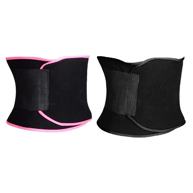 2Pcs Moda Pérdida de peso Entrenador de cintura Estiramiento Control de abdomen Faja Correa de adelgazamiento S Zulema Entrenador de cintura para mujer