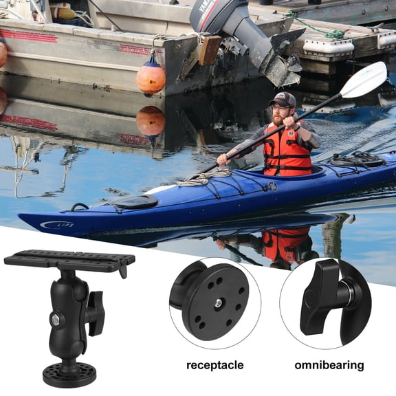 GOOHOCHY Fish Finder Holder Ball Head Rotatable Fish Finder Mount For Boat Canoe Kayak