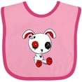 thumbnail image 3 of Inktastic Goth Bunny Boys or Girls Baby Bib, 3 of 4