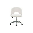 thumbnail image 4 of Mainstays Fabric Upholstered Open Back Office Chair, Vanilla for Teens and Adults, 4 of 6