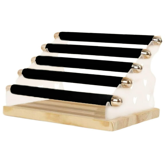 EHJRE Display Stand Decorative Jewelry Rack for Shop Window Desk Organization Black