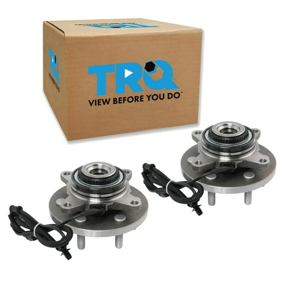 TRQ Front Wheel Bearing & Hub Assembly Pair Set LH & RH Sides for Ford F-150 New BHA51971 Fits select: 2015-2017 FORD F150