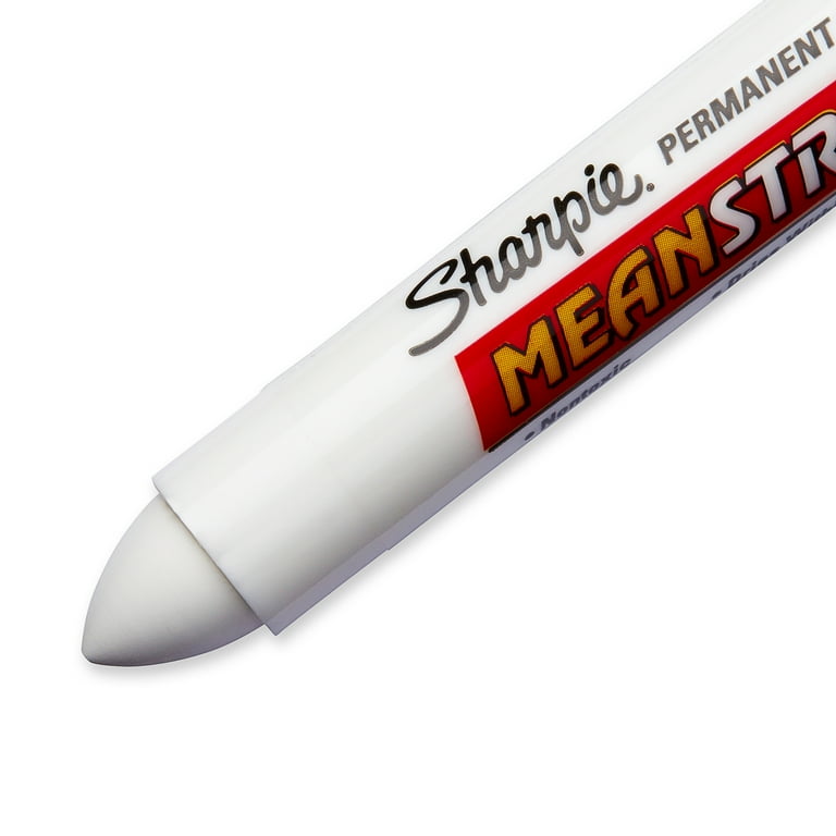 Mean Streak Marking Stick, Broad Bullet Tip, White Mean Streak Marking Stick, Broad Bullet Tip, White