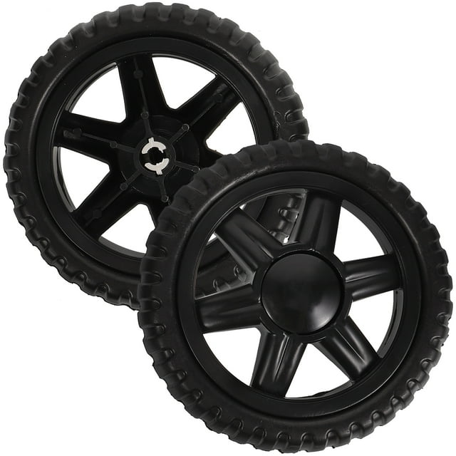 2Pcs Shopping Cart Wheels Baby Trolley Wheels Replaceable Trolley Wheels Metal Wheels for Cart