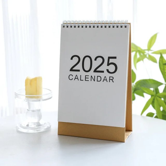 Calendario de oficina Simple 2025, calendario de escritorio Vintage, libro de programación estilo INS, planificador mensual, calendario del año de trabajo al por mayor
