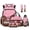 Pink Ice Cream Football, variant on ZUXONGSY Pink Ice Cream Football Print6 in 1 Kids Backpack Set with Insulated Lunch Box Pencil Case Water Bottle Holder Keychain Bookmark, School Bookbag for Boys Girls Elementary High School