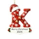 thumbnail image 2 of xihome Juego de 26 adornos navideños acrlicos con el alfabeto para decorar el rbol de Navidad (DIY), 2 of 9