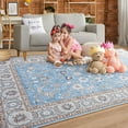 thumbnail image 7 of Lochas Area Rugs Modern Vintage Floral Rug Accent Carpet for Living Room Bedroom Home Decor,8'x10',Blue, 7 of 7