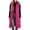 Hot Pink, variant on Cmfcve Womens Plus Size Puffer Vest Long Hooded Sleeveless Jacket Zip Snap Front Winter Casual Layering Outerwear