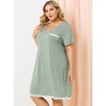 thumbnail image 4 of RoDe Dormir Camisón De Lunares ManCorDe Noche TalGrande PaMujer Verde XXL, 4 of 6