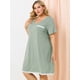 thumbnail image 4 of RoDe Dormir Camisón De Lunares ManCorDe Noche TalGrande PaMujer Verde XXL, 4 of 6