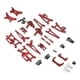 thumbnail image 5 of Kits de actualización de metal para coche RC 1:14, brazos oscilantes, placa amortiguadora, copas de dirección para Rojo, 5 of 9