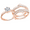 Rose gold, variant on Newshe Wedding Rings for Women Engagement Ring Enhancer Band Bridal Set Sterling Silver 1.8Ct Cz Size 8