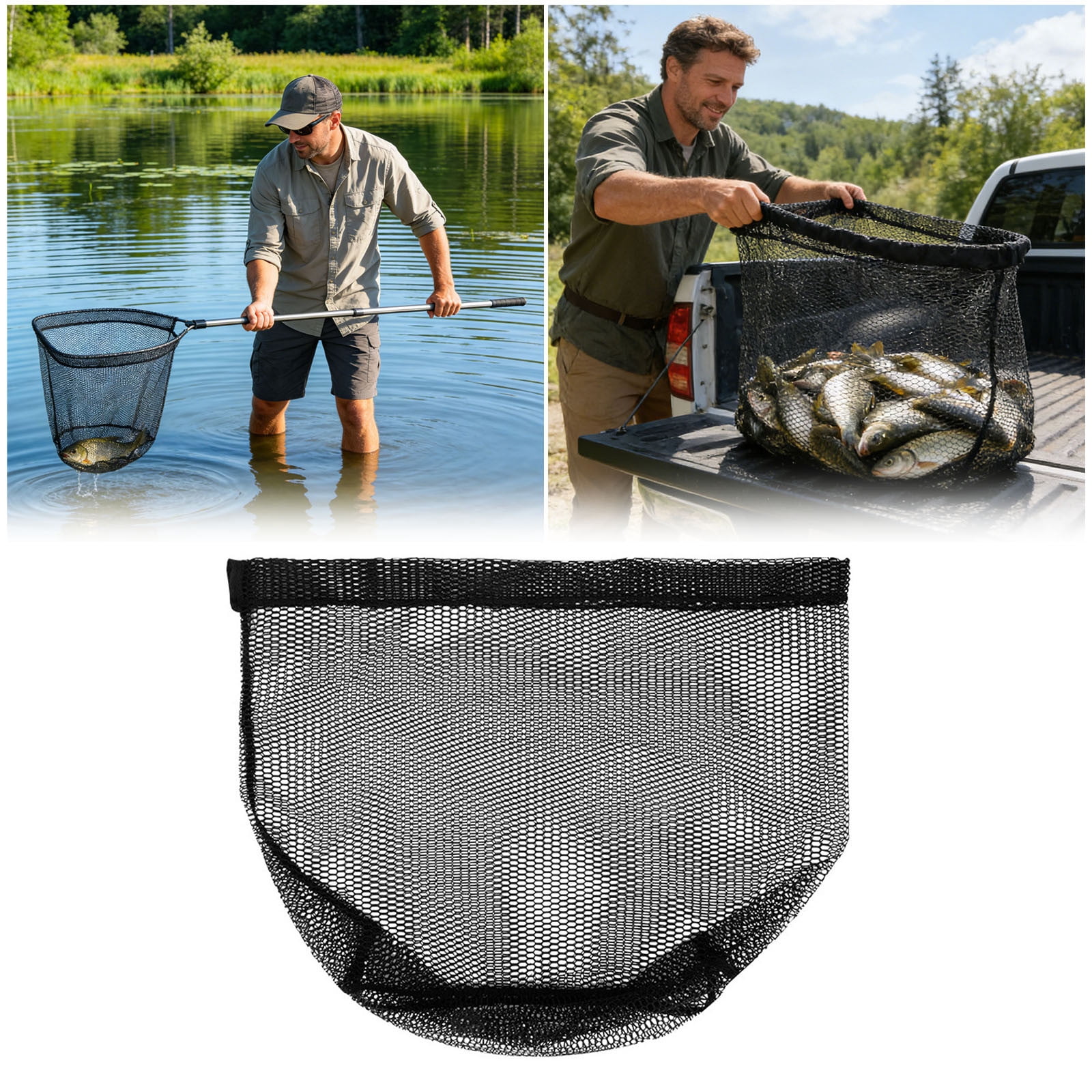 best cast net for large fish big fish-Mullet, Tilapia, Drum, Cat and more- bigger Ohero Fishing Products Patented Dragon Head swivel(conventional swivel on 10 ft./white). What is the Best Cast