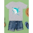 thumbnail image 3 of Grinning Shark Kids Art T-Shirt Juniors -Image by Shutterstock,  Large, 3 of 4