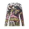 thumbnail image 6 of My Hero Academia Women's Pajama Top 3D Digital Print Sleepwear Trendy Crewneck Pullovers Long Sleeve Shirts 4XL, 6 of 8