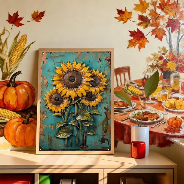 Lámina Metálica Decorativa de Hierro Forjado, Resistente Al Agua y a Las Quemaduras Solares, Ideal para Colgar En La Pared.