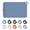 Haze blue, variant on JOUALY Dog Food Mat- Silicone Pet Placemat for Food and Water - 18" x 12" Pet Feeding Mats with Residue Collection Pocket - Waterproof Dog Cat Bowl Mat with High Edges to Prevent Water Food Spills