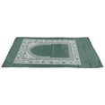 thumbnail image 2 of Muslim Prayer Rug 4 Stabilization Iron Corners Blanket with Compass for Traveling OutdoorBlackish Green, 2 of 14