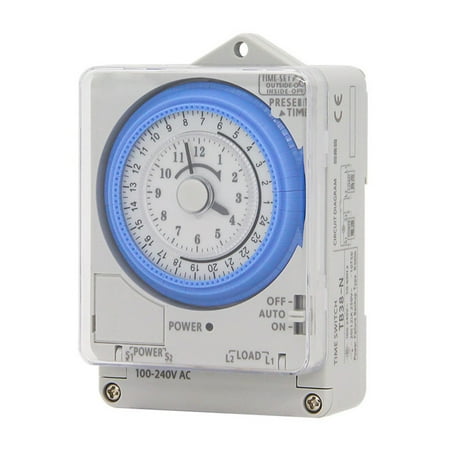 

HIABIO Timer Mechanical with 96 Times On & Off Precise Timer AC 100-240V 50/60Hz 20A