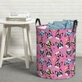 thumbnail image 5 of Goofa Colorful Cute French Bulldog Printed Circular Hamper,Laundry Basket with Handles,Storage Baskets Foldable,Large Capacity Laundry Hamper-Medium, 5 of 8