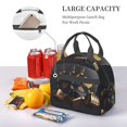 thumbnail image 5 of Uemuo Casino Cards Poker Printed Lunch Bag Lunch Box Reusable Insulated Lunch Tote Bag, Leakproof Thermal Cooler Sack Food Handbags Case High Capacity, 5 of 5