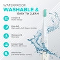 thumbnail image 6 of Dale Audrey Quick Sonic Electric Battery Powered Toothbrush, White, All Ages, Travel, Soft Bristle for Deep Cleaning, 6 of 6
