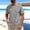 Gray, variant on Aobny Men Shirts Plain Oversized Cotton Linen T Shirt V-Neck Big & Tall Short Sleeve Men T Shirts,Green,L