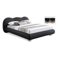 thumbnail image 3 of Maklaine Contemporary Boucle Fabric Full Bed in Black Finish, 3 of 9