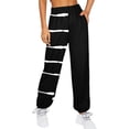 thumbnail image 2 of Franhais Women's Casual Sweatpants Unique Print High Waist Fitness Jogging Pants with Pocket, 2 of 9